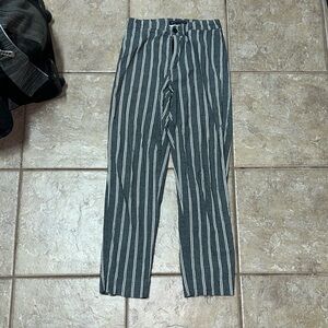Brandy Melville blue and white striped pants